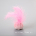 cat ball with feather and catnip cat toy